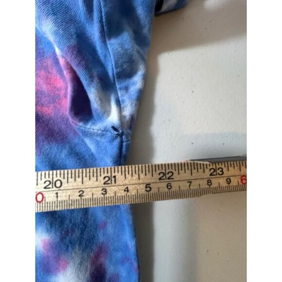 Super Massive Blue Pink White Tie-Dye T-Shirt, Size Large - Picture 5 of 6